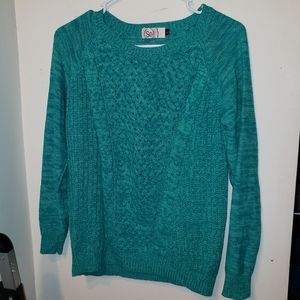 Teal sweater